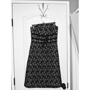 Strapless White House Black Market Dress